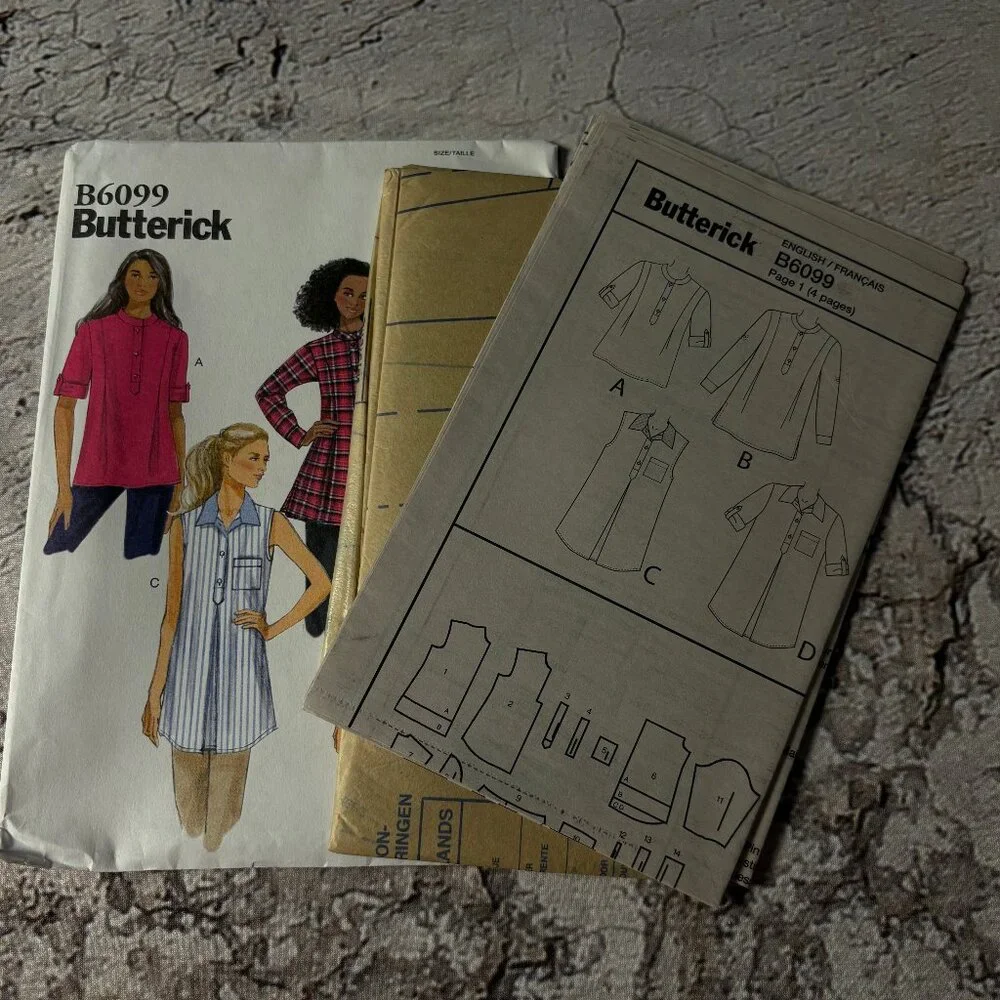 Butterick Pattern B6099 for Misses' Tunics